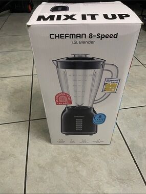 Chefman 8-Speed 1.5L Blender - Black